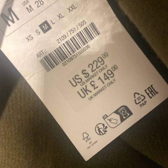 🆕 2024 ZARA WOOL MANTECO COAT - Picture 16 of 16